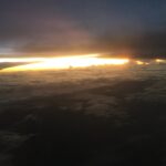 sky high above